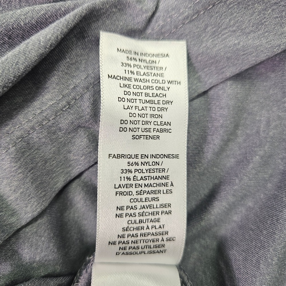 Rhone Reign Long Sleeve Tee Mens Medium Gray Performance Shirt UPF 50 Stretch - Picture 5 of 10